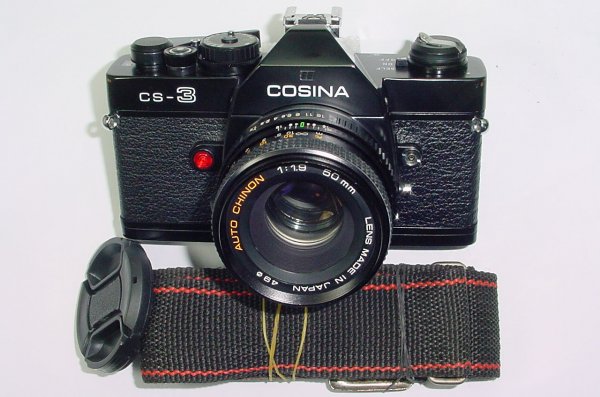 Cosina CS-3 35mm Film SLR Manual Camera with Chinon 50mm f/1.9 Lens