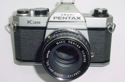 Pentax K1000 35mm Film SLR Manual Camera with Pentax-M 55mm F/1.8 SMC Lens