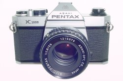 Pentax K1000 35mm Film SLR Manual Camera with Pentax 55mm F/1.8 SMC Lens
