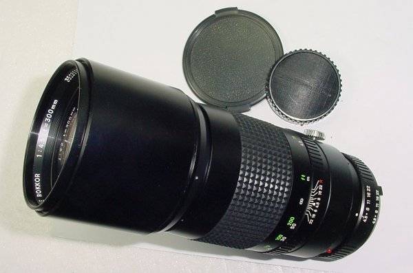 Minolta 300mm f/4.5 MC Tele ROKKOR Telephoto Manual Focus Lens