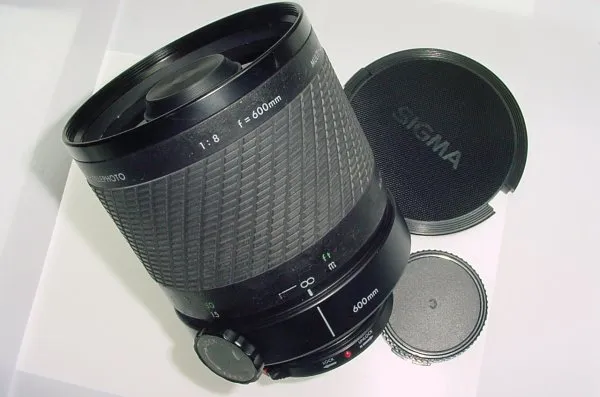 キャノン用 Sigma Mirror Telephoto 600mm 0228 Sigma Mirror Telephoto 600mm f/8 Multi Coated MF Lens Canon EF