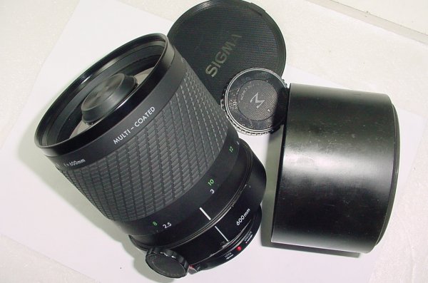 SIGMA 600mm F/8 MIRROR TELEPHOTO Multi Coated Manual Focus Lens For Canon FD