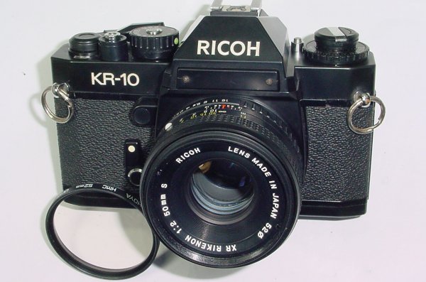 RICOH KR-10 35mm Film SLR Manual Camera + RIKENON 50mm F/2 L XR Lens