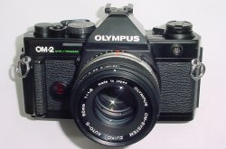 Olympus OM-2 Spot/Program 35mm Film SLR Manual Camera + 50mm f/1.8 Zuiko Lens