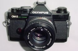 Olympus OM-2 Spot/Program 35mm Film SLR Manual Camera + 50mm f/1.8 Zuiko Lens