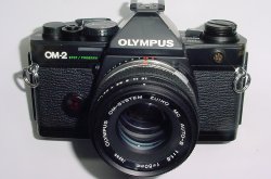 Olympus OM-2 Spot/Program 35mm Film SLR Manual Camera + 50mm f/1.8 Zuiko Lens