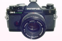 Olympus OM-2 Spot/Program 35mm Film SLR Manual Camera + 50mm f/1.8 Zuiko Lens
