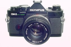 Olympus OM-2 Spot/Program 35mm Film SLR Manual Camera + 50mm f/1.8 Zuiko Lens
