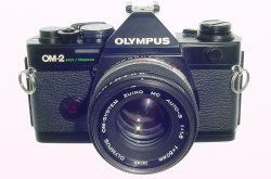 Olympus OM-2 Spot/Program 35mm Film SLR Manual Camera + 50mm f/1.8 Zuiko Lens
