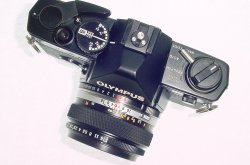 Olympus OM-2 Spot/Program 35mm Film SLR Manual Camera + 50mm f/1.8 Zuiko Lens