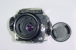 Zenza Bronica S2 6x6 Medium Format Camera with Nikon 75/2.8 NIKKOR-P Lens
