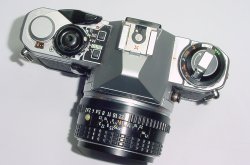 Pentax ME Super 35mm Film Manual SLR Camera with Pentax-M 50mm F/2 smc Lens