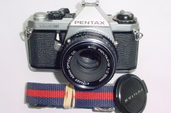 Pentax ME Super 35mm Film Manual SLR Camera with Pentax-M 50mm F/2 smc Lens