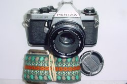 Pentax ME Super 35mm Film Manual SLR Camera with Pentax-M 50mm F/2 smc Lens
