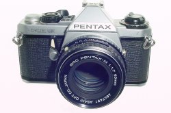 Pentax ME Super 35mm Film Manual SLR Camera + Pentax-M 50mm f/1.7 smc Lens