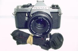 Pentax ME Super 35mm Film Manual SLR Camera + Pentax-M 50mm f/2 smc Lens