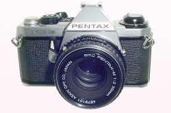 Pentax ME Super 35mm Film Manual SLR Camera + Pentax-M 50mm f/2 smc Lens