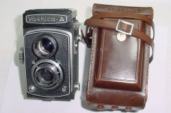 Yashica-A 120 Film Medium Format 6x6 manual Camera Yashikor 80mm f/3.5 Lens