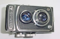 Yashica-A 120 Film Medium Format 6x6 manual Camera Yashikor 80mm f/3.5 Lens