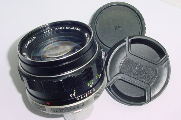 MINOLTA 58mm F/1.4 MC ROKKOR - PF Manual Focus Standard Lens