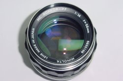 MINOLTA 58mm F/1.4 MC ROKKOR - PF Manual Focus Standard Lens