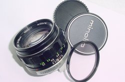 MINOLTA 58mm F/1.4 MC ROKKOR - PF Manual Focus Standard Lens