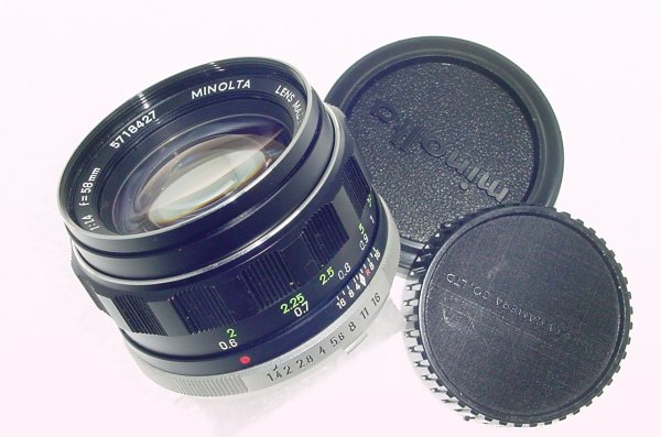 Minolta 58mm F/1.4 MC Rokkor-PF Manual Focus Standard Lens