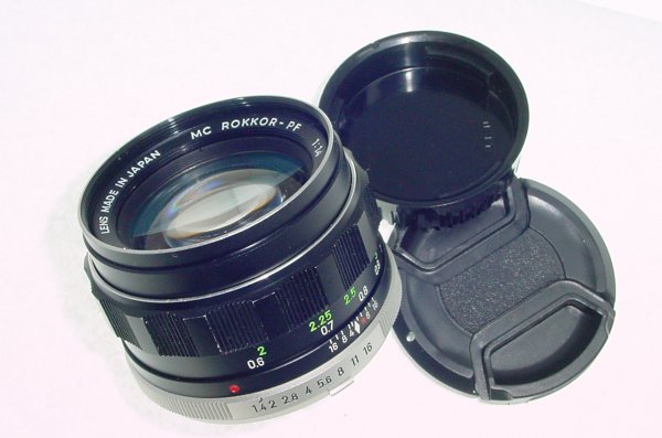 Minolta 58mm F/1.4 MC Rokkor-PF Manual Focus Standard Lens