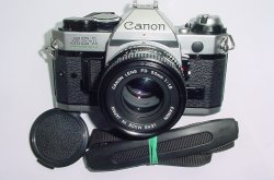 Canon AE-1 Program 35mm SLR Film Manual Camera with Canon 50mm F/1.8 FD Lens