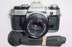 Canon AE-1 Program 35mm SLR Film Manual Camera with Canon 50mm F/1.8 FD Lens