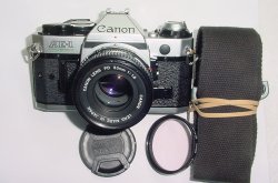 Canon AE-1 Program 35mm SLR Film Manual Camera with Canon 50mm F/1.8 FD Lens