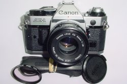 Canon AE-1 Program 35mm SLR Film Manual Camera with Canon 50mm F/1.8 FD Lens