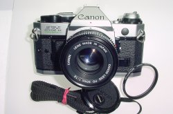 Canon AE-1 Program 35mm SLR Film Manual Camera with Canon 50mm F/1.8 FD Lens
