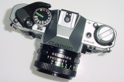 Canon AE-1 Program 35mm SLR Film Manual Camera with Canon 50mm F/1.8 FD Lens