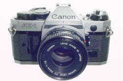 Canon AE-1 Program 35mm SLR Film Manual Camera with Canon 50mm F/1.8 FD Lens