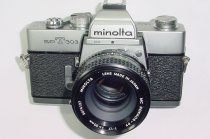 Minolta SRT 303 35mm Film SLR Manual Camera with Minolta ROKKOR-PF 50mm F1.7 MC Lens