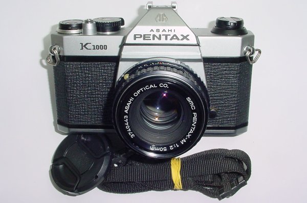 Pentax K1000 35mm Film SLR Manual Camera + Pentax-M 55mm F/2 SMC Lens