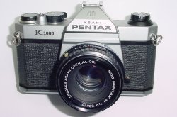 Pentax K1000 35mm Film SLR Manual Camera + Pentax-M 55mm F/2 SMC Lens