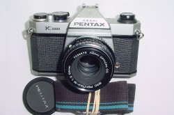 Pentax K1000 35mm Film SLR Manual Camera + Pentax-M 55mm F/2 SMC Lens