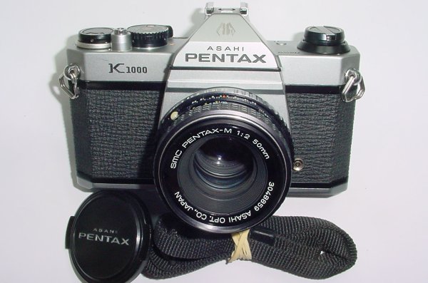 Pentax K1000 35mm Film SLR Manual Camera + Pentax-M 55mm F/2 SMC Lens