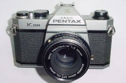 Pentax K1000 35mm Film SLR Manual Camera + Pentax-M 55mm F/2 SMC Lens