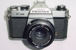 Pentax K1000 35mm Film SLR Manual Camera + Pentax-M 55mm F/2 SMC Lens