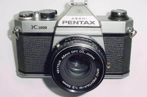 Pentax K1000 35mm Film SLR Manual Camera + Pentax-M 55mm F/2 SMC Lens