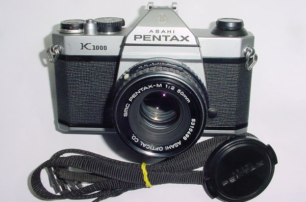 Pentax K1000 35mm Film SLR Manual Camera + Pentax-M 55mm F/2 SMC Lens
