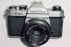 Pentax K1000 35mm Film SLR Manual Camera + Pentax-M 55mm F/2 SMC Lens