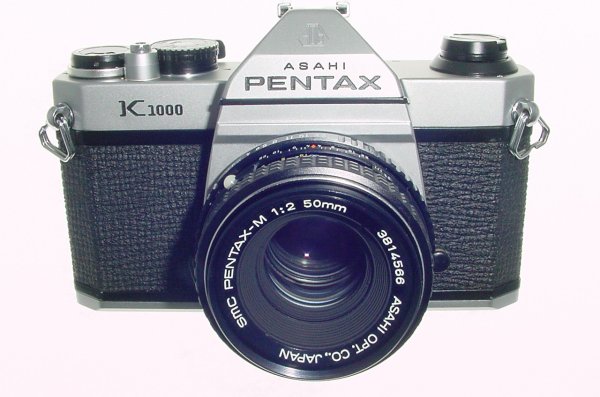 Pentax K1000 35mm Film SLR Manual Camera + Pentax-M 55mm F/2 SMC Lens