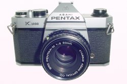 Pentax K1000 35mm Film SLR Manual Camera + Pentax-M 55mm F/2 SMC Lens