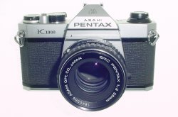 Pentax K1000 35mm Film SLR Manual Camera + Pentax-M 55mm F/2 SMC Lens
