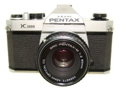 Pentax K1000 35mm Film SLR Manual Camera + Pentax-M 55mm F/2 SMC Lens