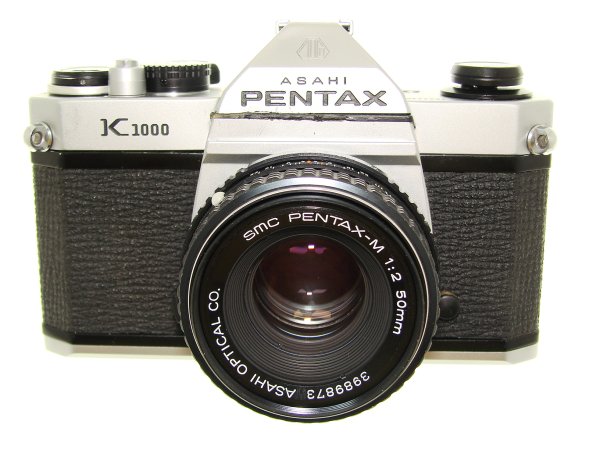 Pentax K1000 35mm Film SLR Manual Camera + Pentax-M 55mm F/2 SMC Lens